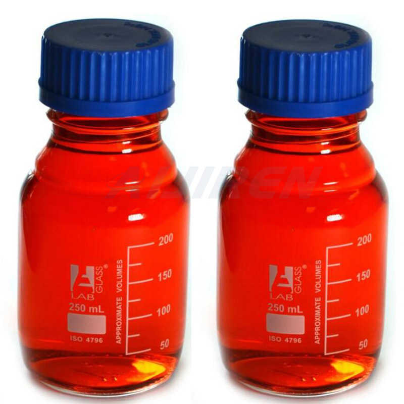 Professional wide mouth reagent bottle 500ml with narrow mouth for sale